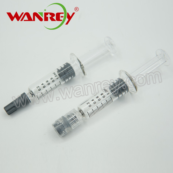 1ml Glass Syringe Luer Lock/ Luer Cap Slip